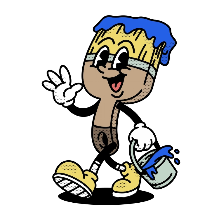 brushline-full-body-mascot